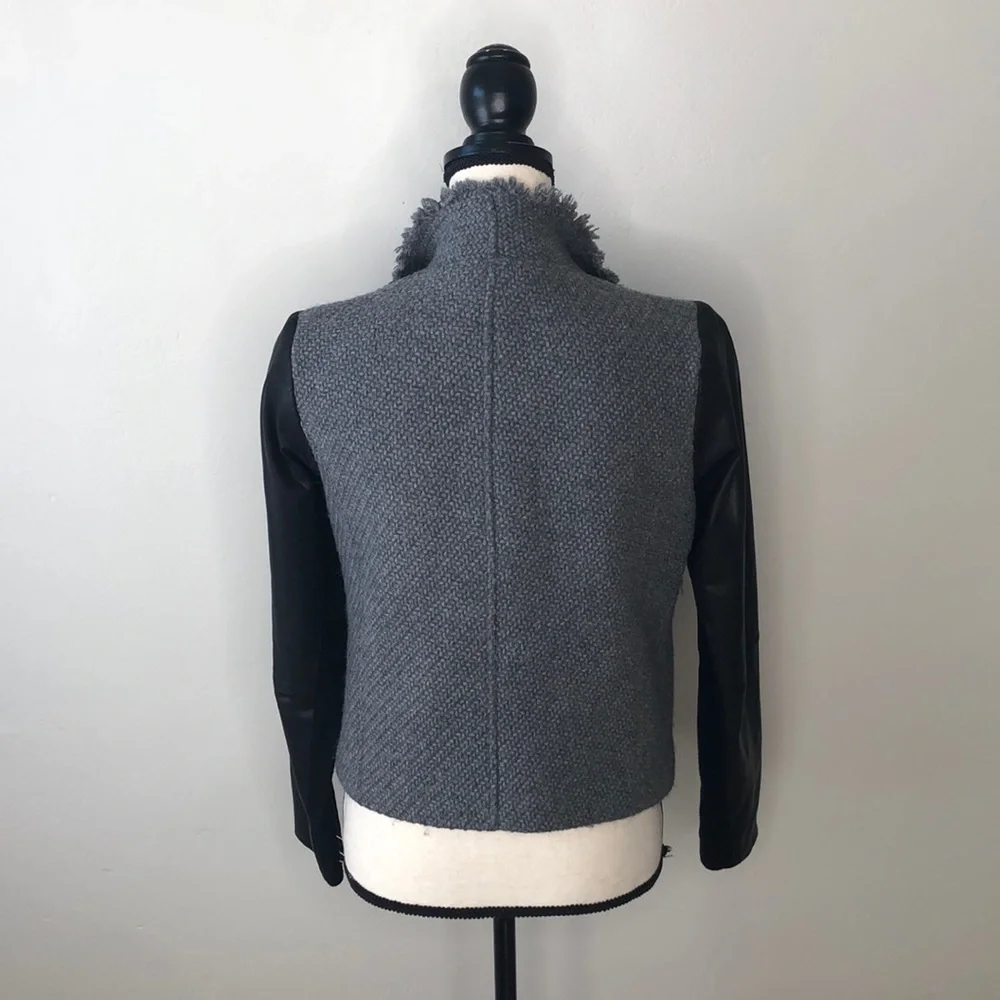 Vince Tweed and Leather jacket - Picture 8 of 13
